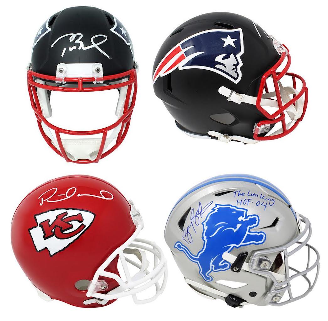 Schwartz Sports Football G.O.A.T. Superstar Signed Full Size Helmet Mystery Box - Series 2 (Limited to 112) (Pristine Exclusive Edition) at PristineAuction.com Schwartz Sports Football G.O.A.T. Superstar Signed Full Size Helmet Mystery Box - Series 2 (Limited to 112) (Pristine Exclusive Edition) at PristineAuction.com