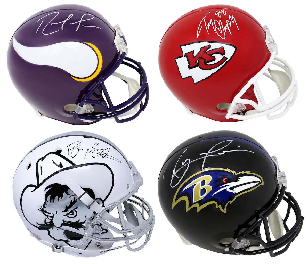 Schwartz Sports Football G.O.A.T. Superstar Signed Full Size Helmet Mystery Box - Series 2 (Limited to 112) (Pristine Exclusive Edition) at PristineAuction.com Schwartz Sports Football G.O.A.T. Superstar Signed Full Size Helmet Mystery Box - Series 2 (Limited to 112) (Pristine Exclusive Edition) at PristineAuction.com