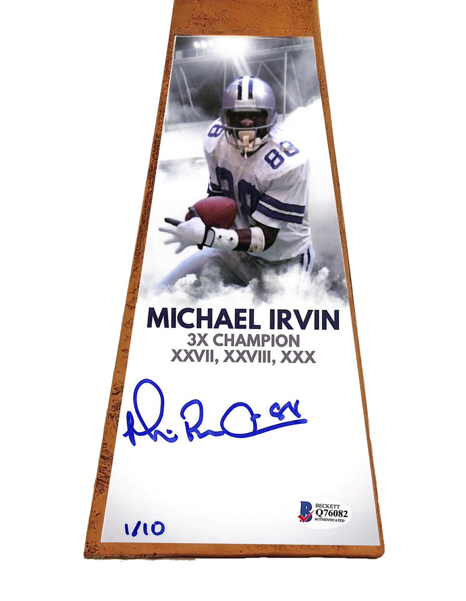 Michael "Playmaker" Irvin Signed LE Cowboys 15” Lombardi Trophy (Beckett COA) at PristineAuction.com Michael "Playmaker" Irvin Signed LE Cowboys 15” Lombardi Trophy (Beckett COA) at PristineAuction.com