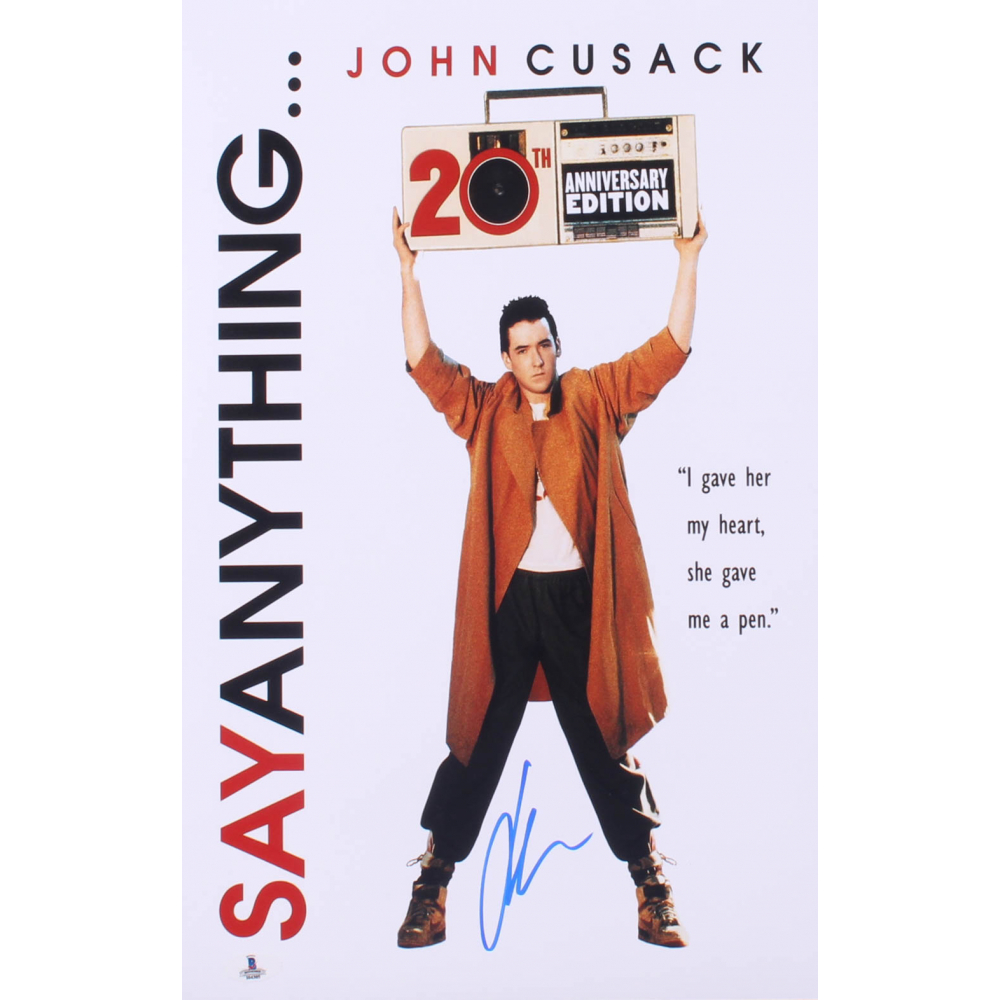 John Cusack Signed "Say Anything..." 11x17 Photo (Beckett COA