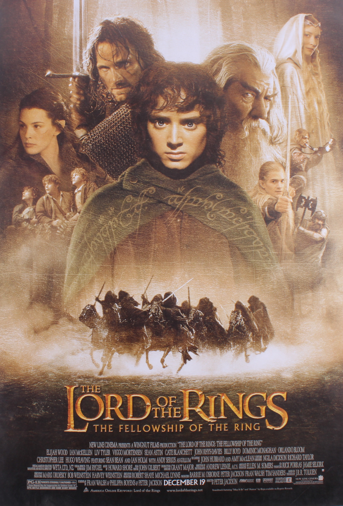 Lot of (3) "Lord of the Rings" 26.5x38.5 Movie Posters with The Fellowship of the Ring, The Two Towers & The Return of the King at PristineAuction.com Lot of (3) "Lord of the Rings" 26.5x38.5 Movie Posters with The Fellowship of the Ring, The Two Towers & The Return of the King at PristineAuction.com