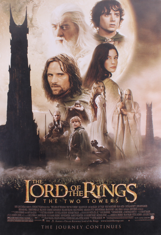 Lot of (3) "Lord of the Rings" 26.5x38.5 Movie Posters with The Fellowship of the Ring, The Two Towers & The Return of the King at PristineAuction.com Lot of (3) "Lord of the Rings" 26.5x38.5 Movie Posters with The Fellowship of the Ring, The Two Towers & The Return of the King at PristineAuction.com