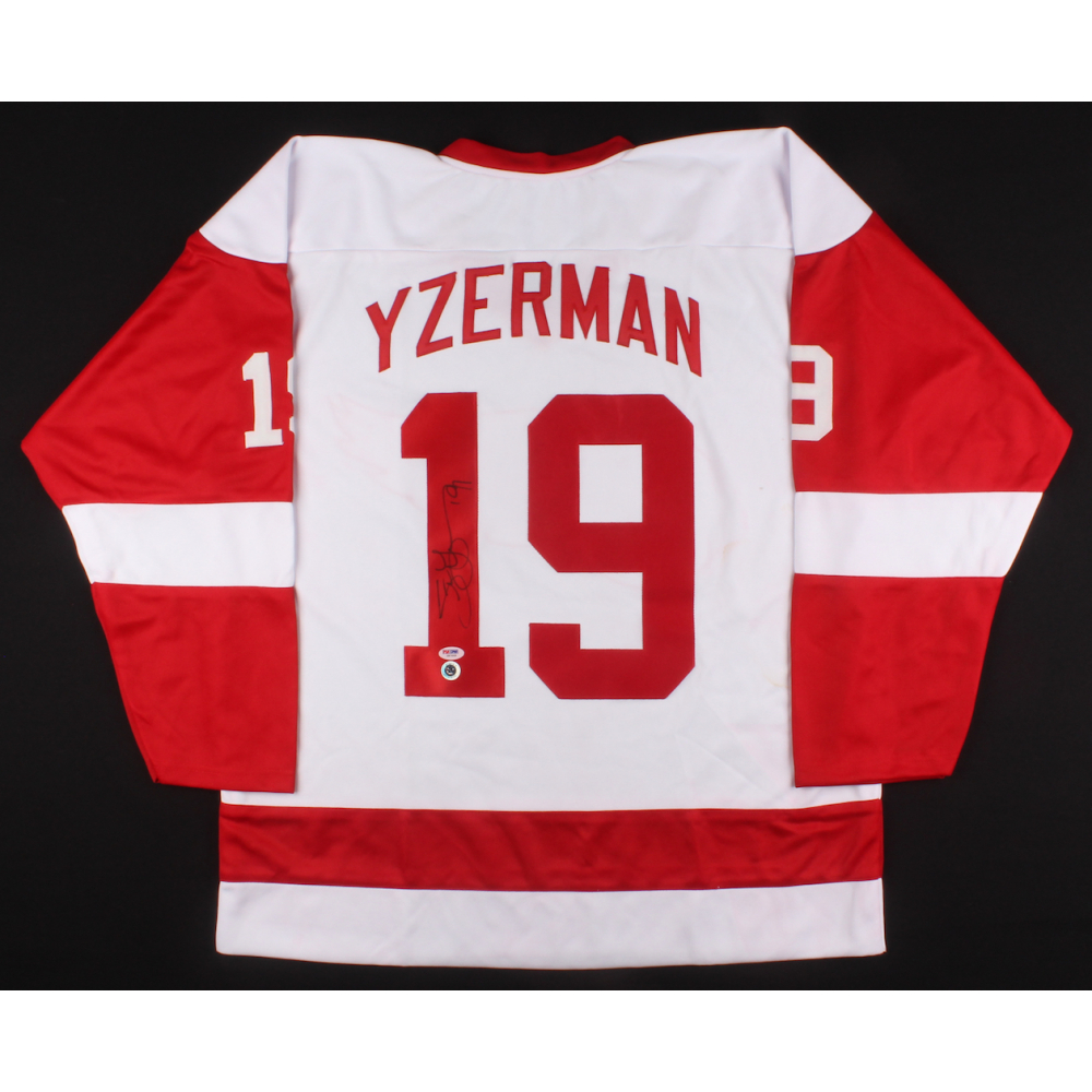 Steve Yzerman Signed Jersey (PSA COA & Yzerman Hologram) Pristine Auction