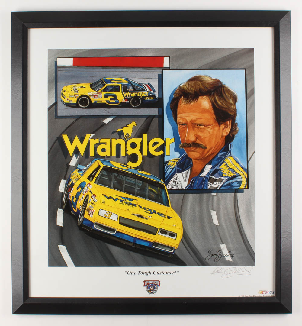 Dale Earnhardt Sr. Signed "One Tough Customer!" 24.5x26.5 Custom Framed Lithograph Display (JSA LOA) at PristineAuction.com Dale Earnhardt Sr. Signed "One Tough Customer!" 24.5x26.5 Custom Framed Lithograph Display (JSA LOA) at PristineAuction.com