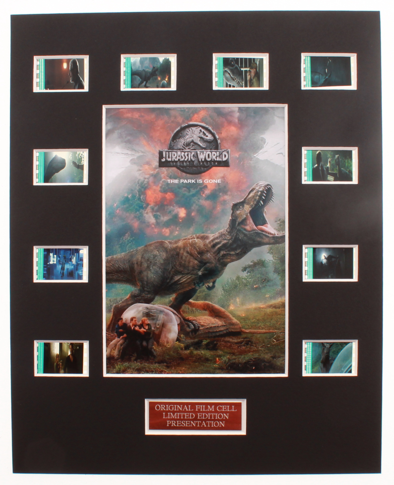 "Jurassic World" LE 8x10 Custom Matted Original Film / Movie Cell Display at PristineAuction.com "Jurassic World" LE 8x10 Custom Matted Original Film / Movie Cell Display at PristineAuction.com