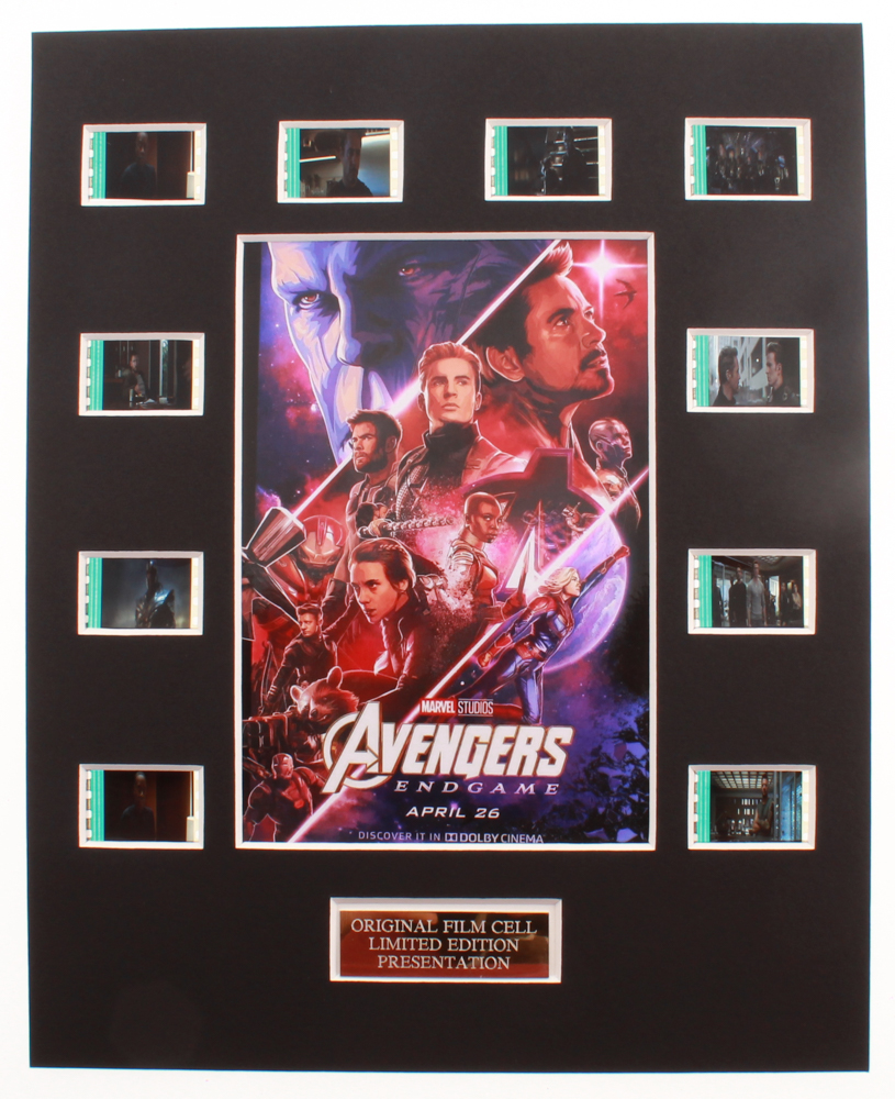 "Avengers: Endgame" LE 8x10 Custom Matted Original Film / Movie Cell Display at PristineAuction.com "Avengers: Endgame" LE 8x10 Custom Matted Original Film / Movie Cell Display at PristineAuction.com