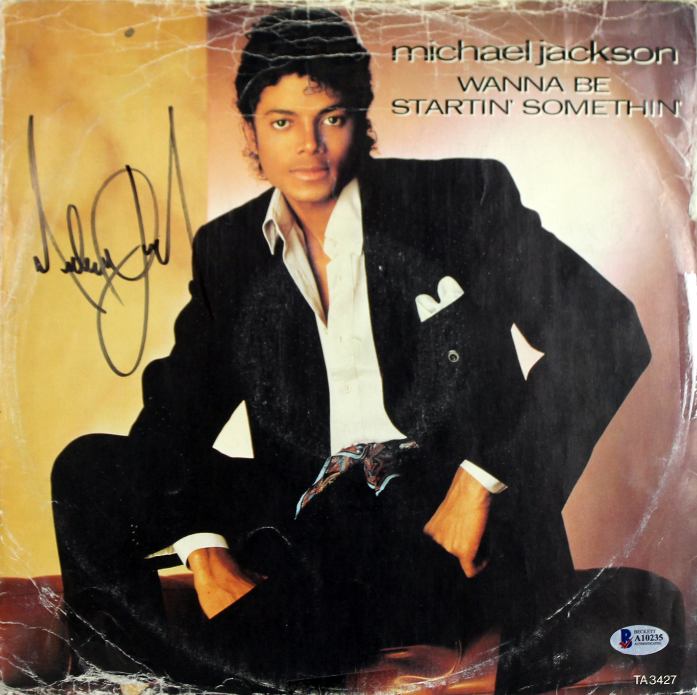 Michael Jackson Signed "Wanna Be Startin' Somethin'" Vinyl Record Album (Beckett LOA) at PristineAuction.com Michael Jackson Signed "Wanna Be Startin' Somethin'" Vinyl Record Album (Beckett LOA) at PristineAuction.com
