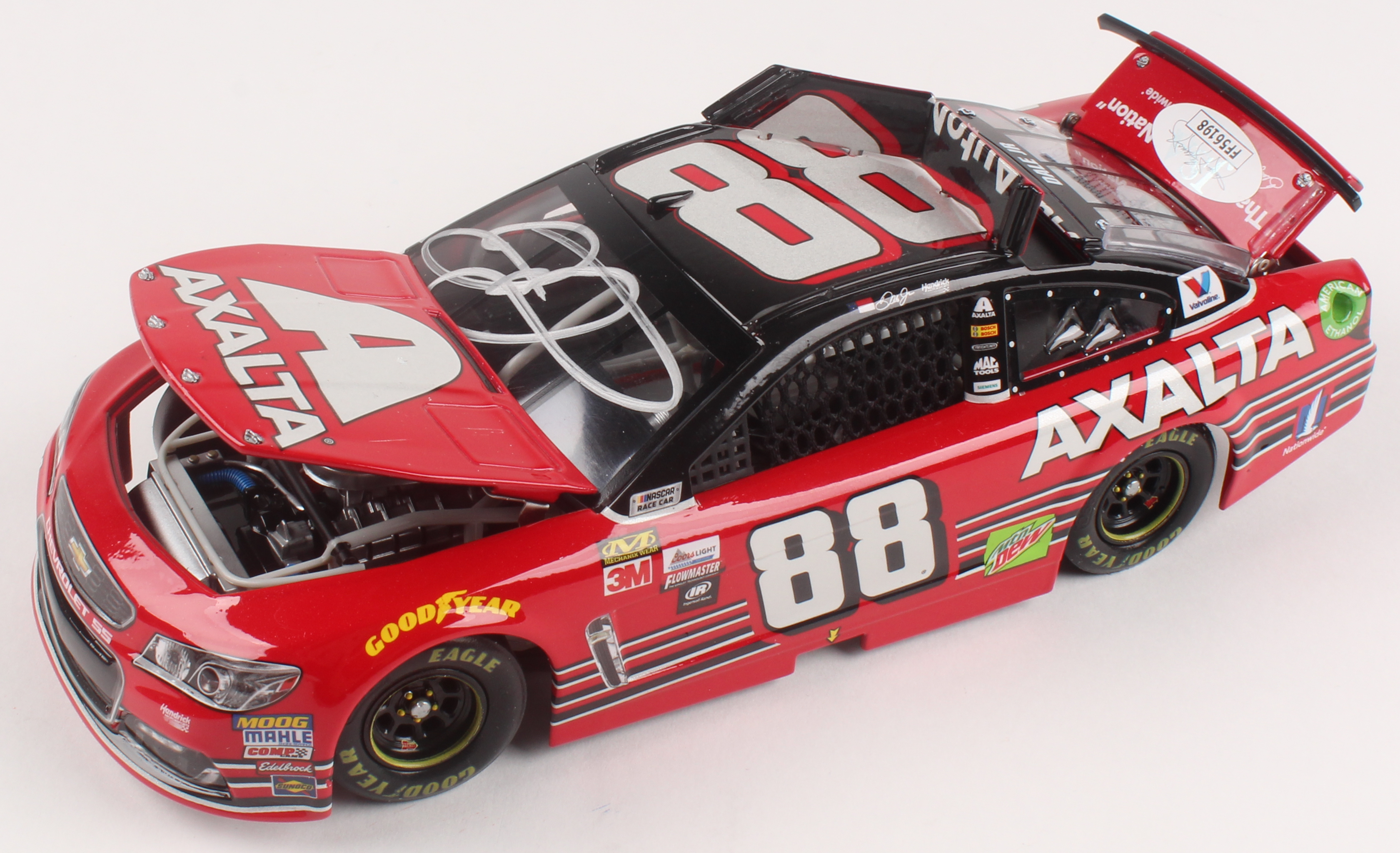 Dale Earnhardt Jr. Signed LE #88 Axalta Last Ride 2017 SS 1:24 Scale Die Cast Car (JSA COA) at PristineAuction.com Dale Earnhardt Jr. Signed LE #88 Axalta Last Ride 2017 SS 1:24 Scale Die Cast Car (JSA COA) at PristineAuction.com