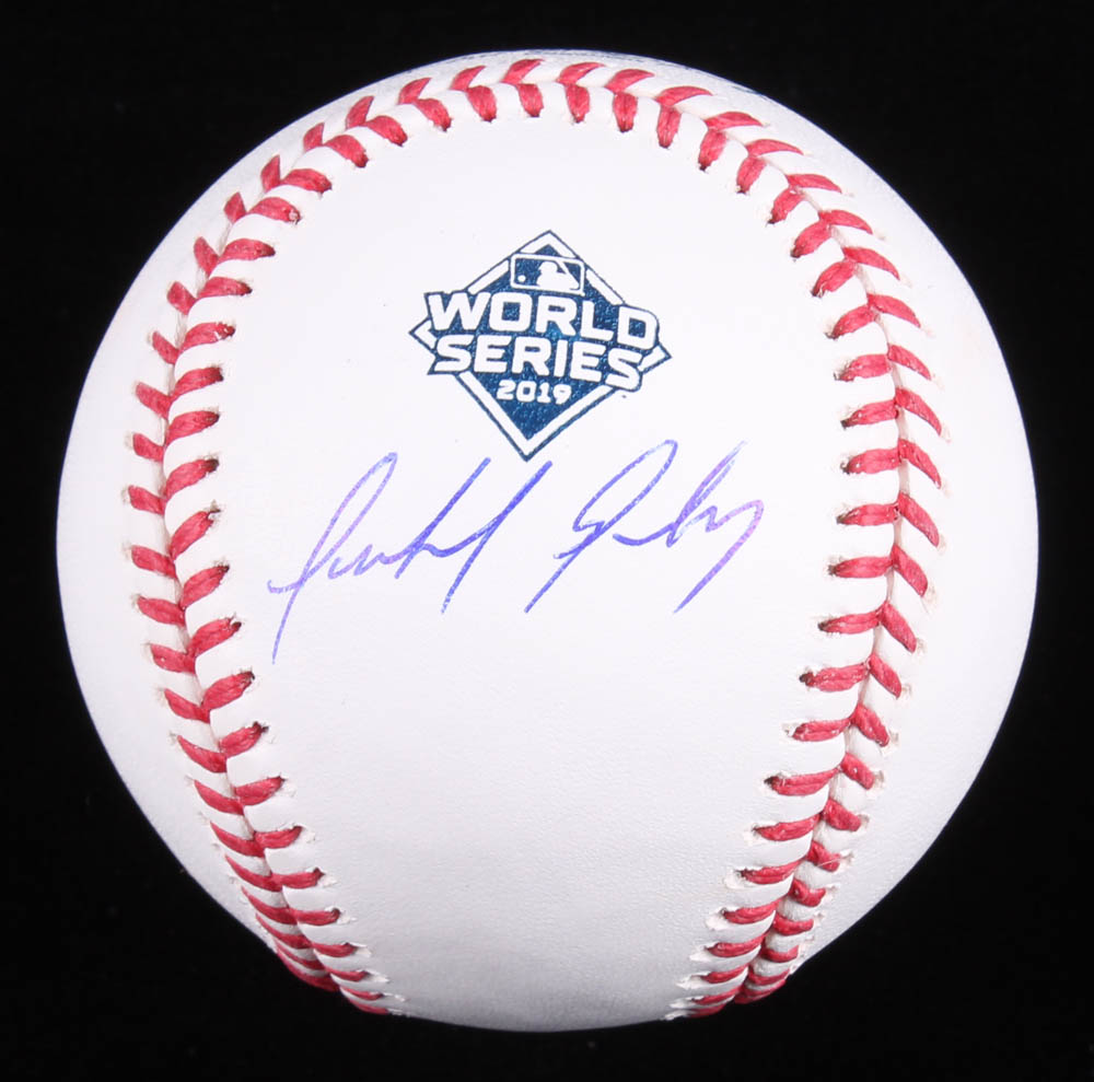 Anibal Sanchez Signed 2019 World Series Baseball (Beckett COA) at PristineAuction.com Anibal Sanchez Signed 2019 World Series Baseball (Beckett COA) at PristineAuction.com