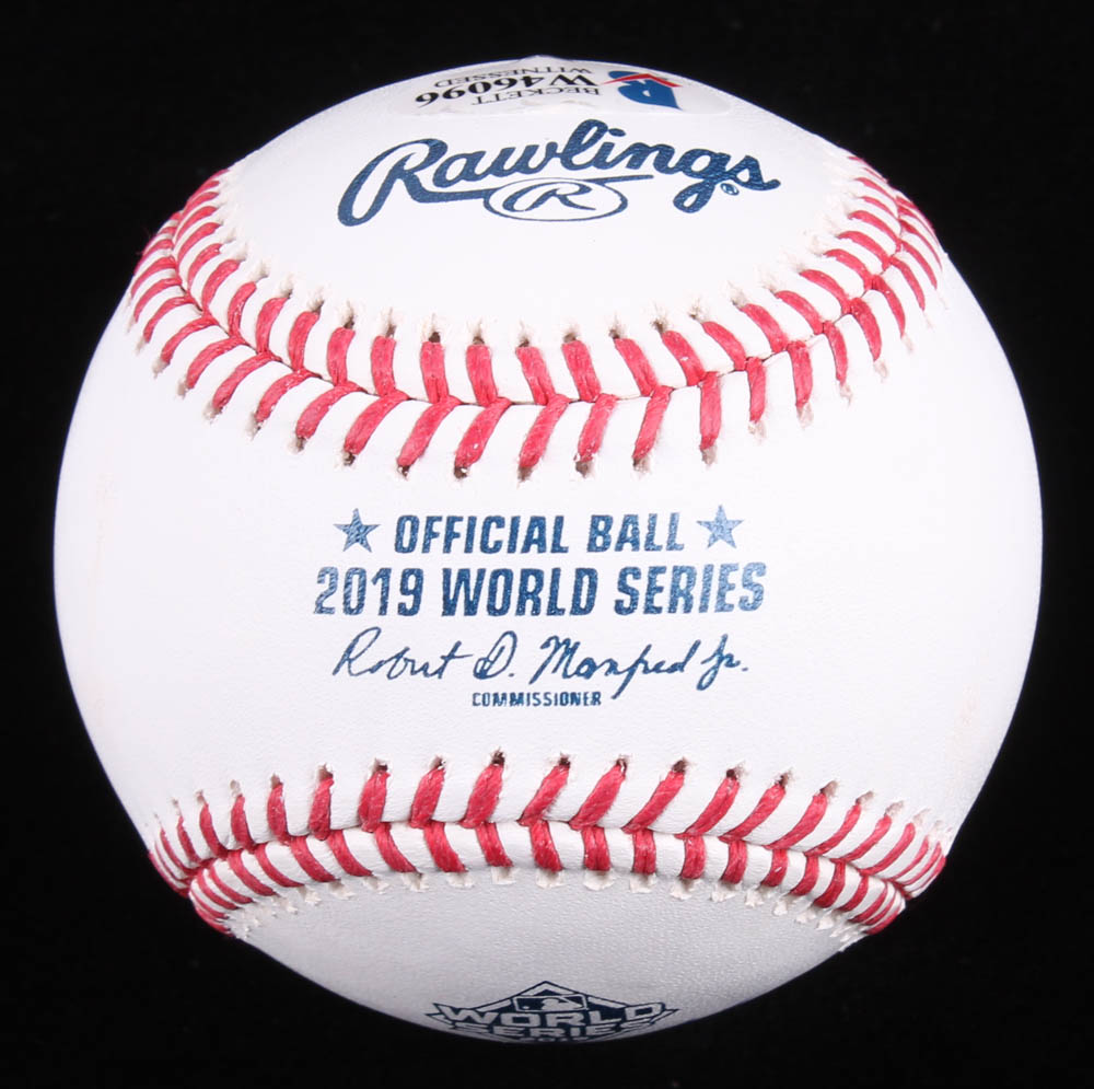 Anibal Sanchez Signed 2019 World Series Baseball (Beckett COA) at PristineAuction.com Anibal Sanchez Signed 2019 World Series Baseball (Beckett COA) at PristineAuction.com