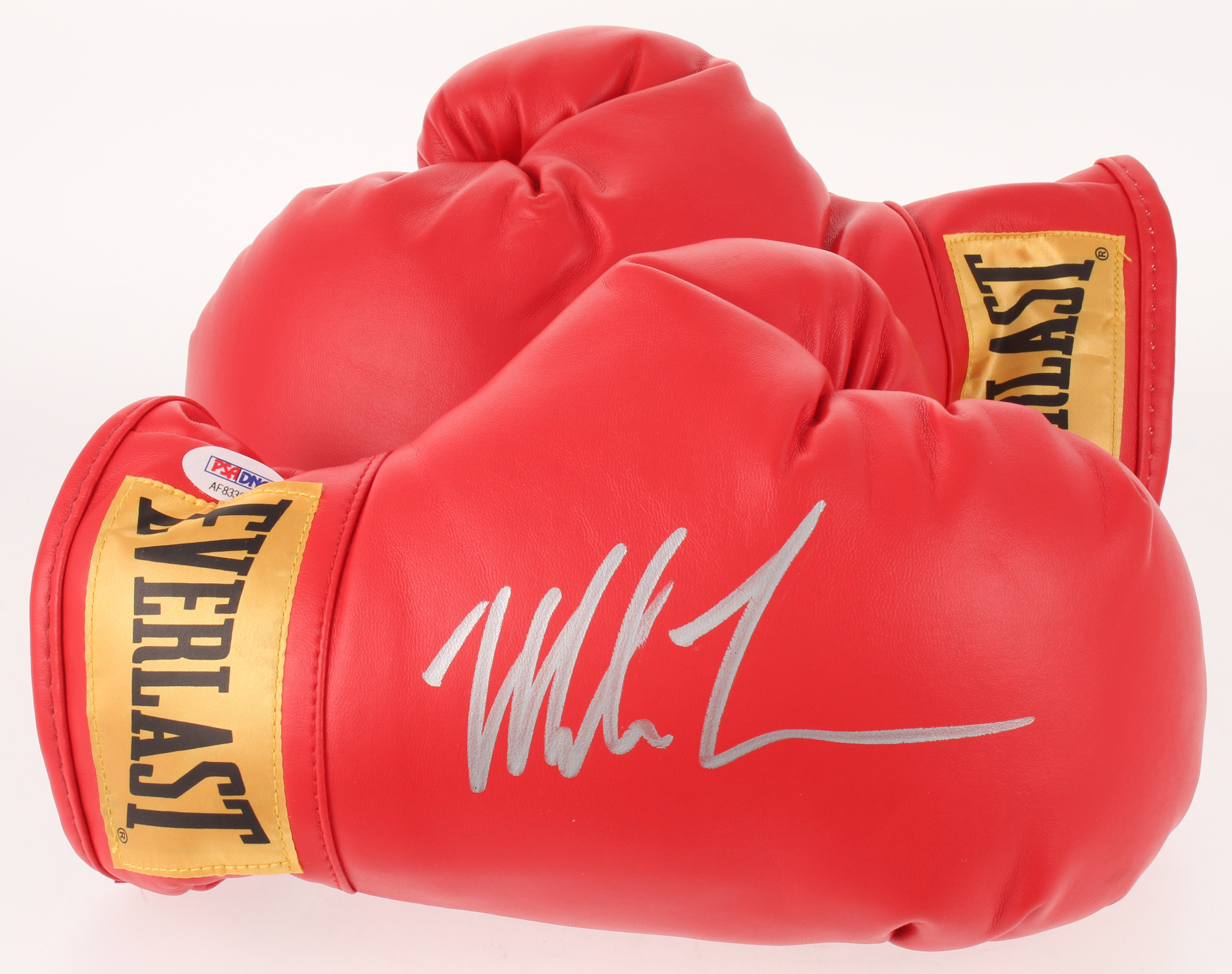 Mike Tyson Signed Everlast Boxing Glove Pair with Display Case (PSA COA) at PristineAuction.com Mike Tyson Signed Everlast Boxing Glove Pair with Display Case (PSA COA) at PristineAuction.com