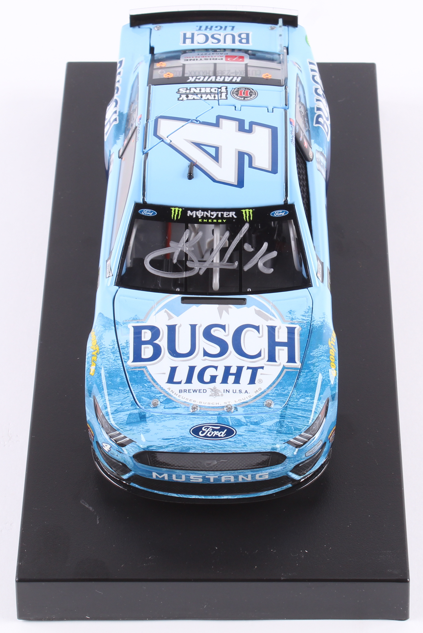 Kevin Harvick Signed NASCAR #4 Busch Light 2019 Mustang - 1:24 Premium Action Diecast Car (PA COA) at PristineAuction.com Kevin Harvick Signed NASCAR #4 Busch Light 2019 Mustang - 1:24 Premium Action Diecast Car (PA COA) at PristineAuction.com
