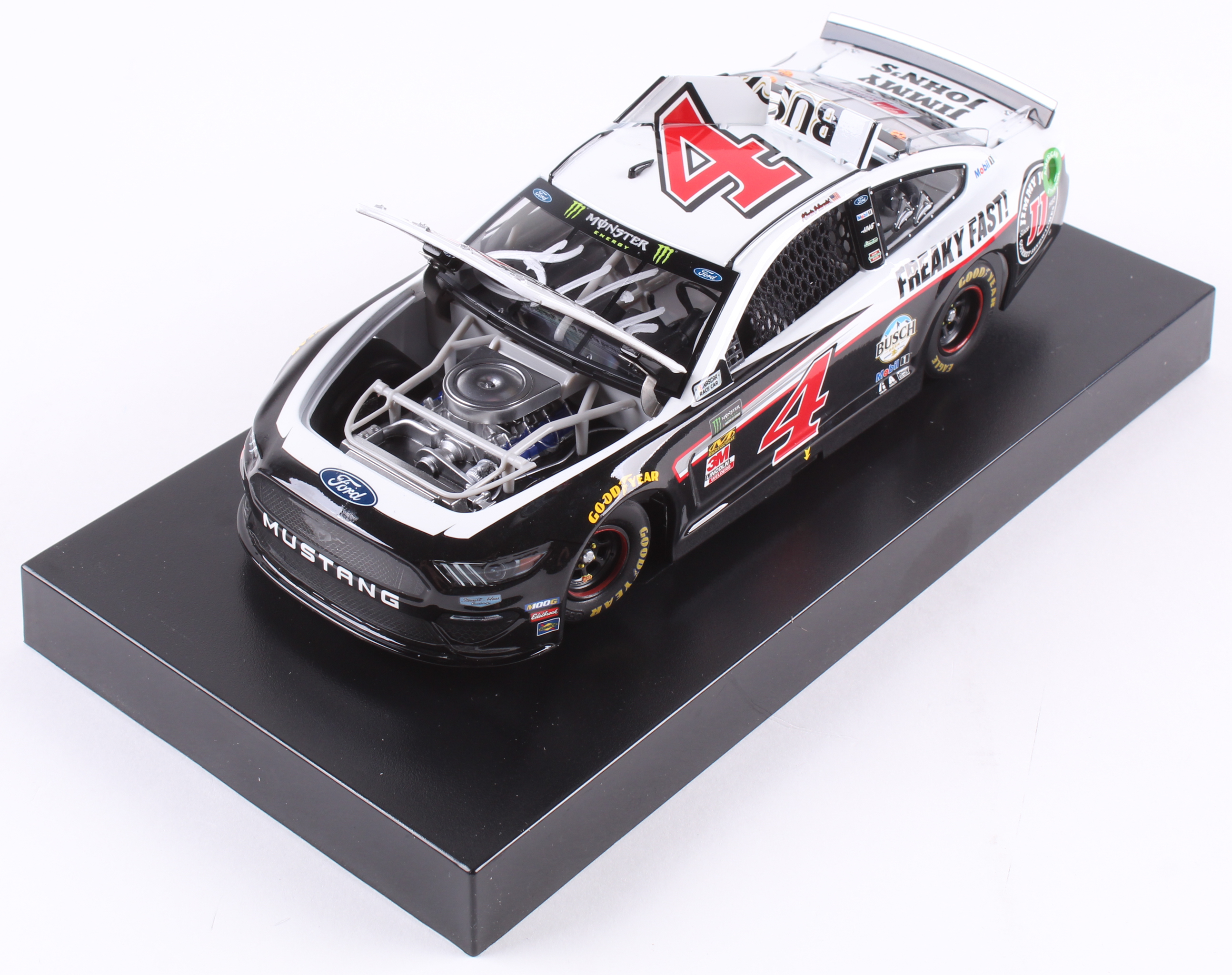 Kevin Harvick Signed NASCAR #4 Jimmy Johns 2019 Mustang - 1:24 Premium Action Diecast Car (PA COA) at PristineAuction.com Kevin Harvick Signed NASCAR #4 Jimmy Johns 2019 Mustang - 1:24 Premium Action Diecast Car (PA COA) at PristineAuction.com