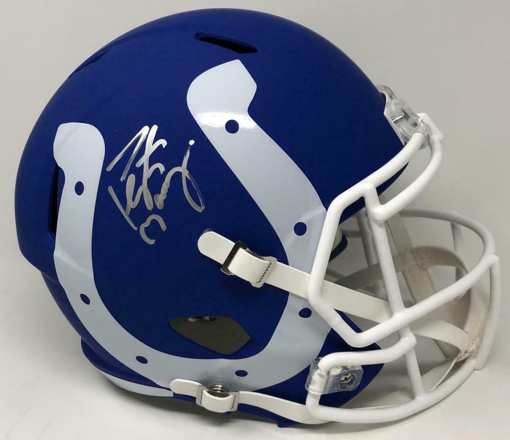 Peyton Manning Signed Indianapolis Colts AMP Full-Size Speed Helmet (Fanatics Hologram) at PristineAuction.com Peyton Manning Signed Indianapolis Colts AMP Full-Size Speed Helmet (Fanatics Hologram) at PristineAuction.com