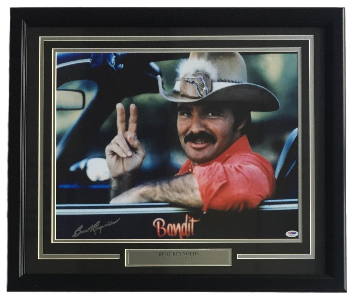 Burt Reynolds Signed "Smokey And The Bandit" 22x27 Custom Framed Photo Display (PSA COA) at PristineAuction.com Burt Reynolds Signed "Smokey And The Bandit" 22x27 Custom Framed Photo Display (PSA COA) at PristineAuction.com