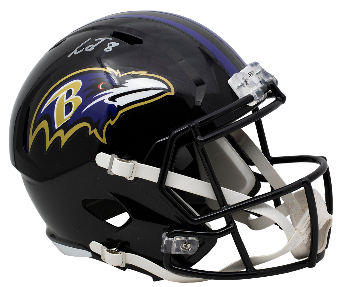 Lamar Jackson Signed Baltimore Ravens Full-Size Speed Helmet (JSA COA) at PristineAuction.com Lamar Jackson Signed Baltimore Ravens Full-Size Speed Helmet (JSA COA) at PristineAuction.com