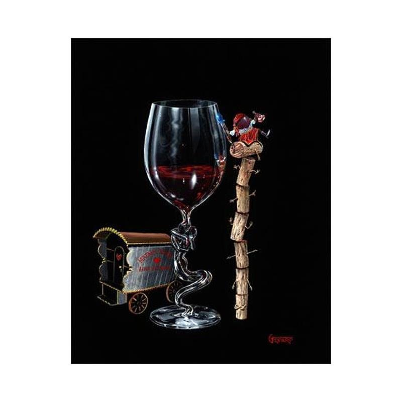 Michael Godard Signed "Tipsy Gypsy" Limited Edition 35x28 Giclee on Canvas at PristineAuction.com Michael Godard Signed "Tipsy Gypsy" Limited Edition 35x28 Giclee on Canvas at PristineAuction.com