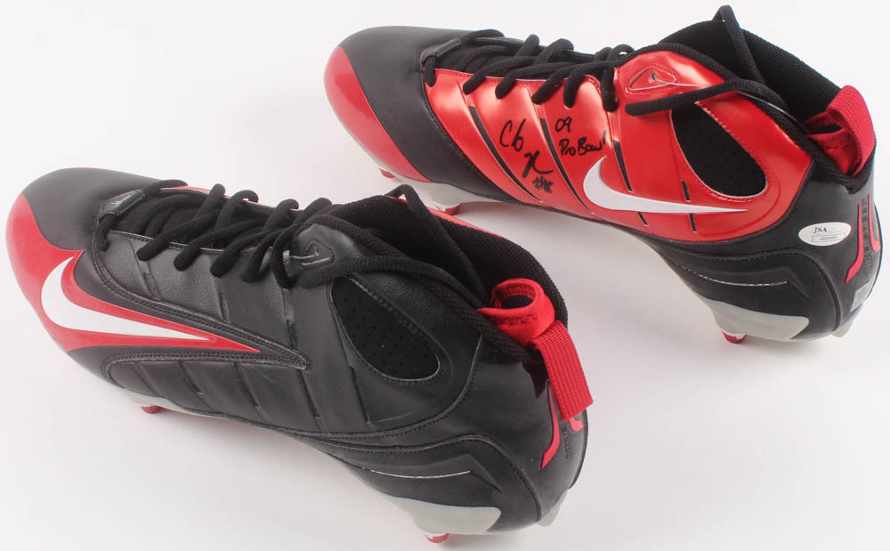 Chris Johnson Signed Nike Football Cleats Inscribed "09 Pro Bowl" (JSA COA) at PristineAuction.com Chris Johnson Signed Nike Football Cleats Inscribed "09 Pro Bowl" (JSA COA) at PristineAuction.com
