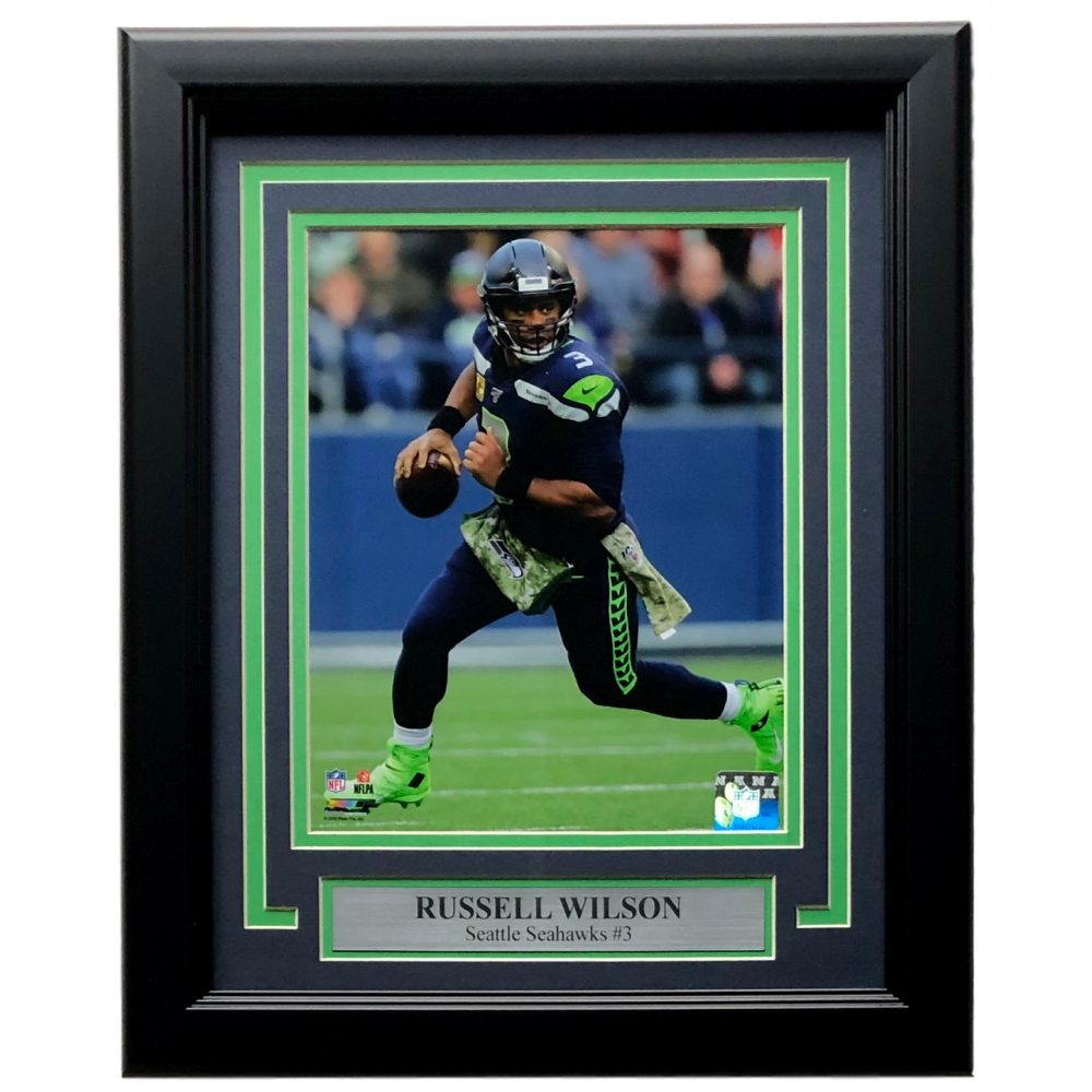 Rus Wilson Seahawks 11x14 Custom Framed Photo Display 11x14 Custom Framed Photo Display