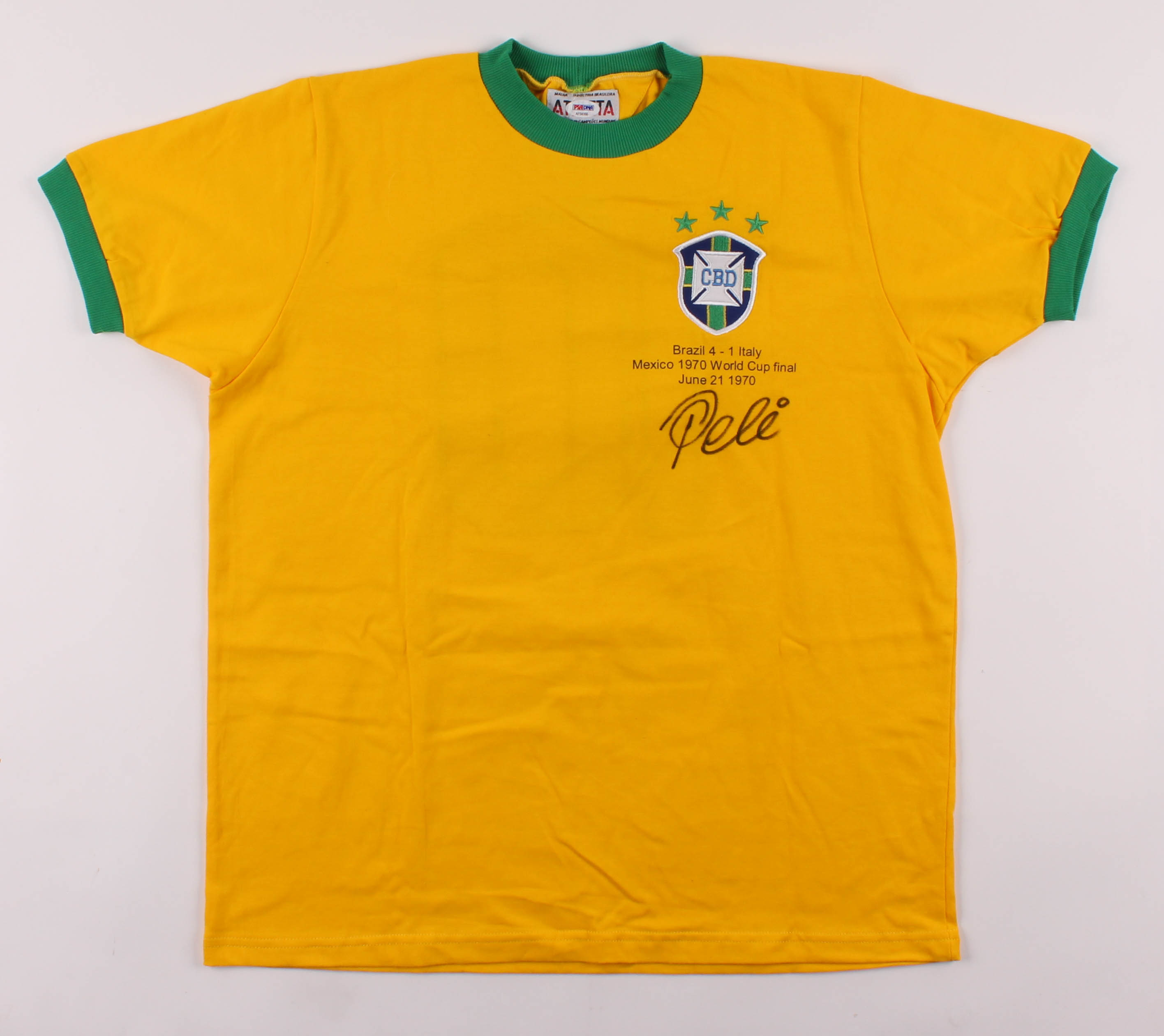 Pele Signed Jersey (PSA COA) at PristineAuction.com Pele Signed Jersey (PSA COA) at PristineAuction.com