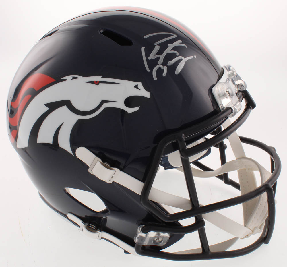 Peyton Manning Signed Denver Broncos Full-Size Speed Helmet (Fanatics Hologram) at PristineAuction.com Peyton Manning Signed Denver Broncos Full-Size Speed Helmet (Fanatics Hologram) at PristineAuction.com