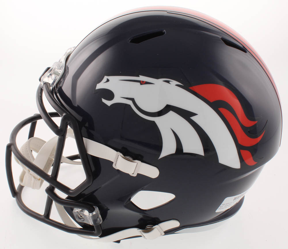 Peyton Manning Signed Denver Broncos Full-Size Speed Helmet (Fanatics Hologram) at PristineAuction.com Peyton Manning Signed Denver Broncos Full-Size Speed Helmet (Fanatics Hologram) at PristineAuction.com