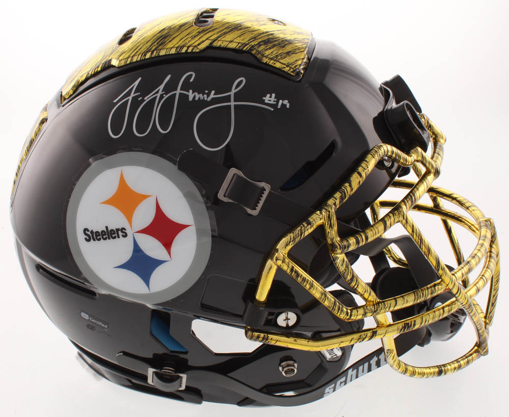 JuJu Smith-Schuster Signed Pittsburgh Steelers Full-Size Authentic On-Field Hydro-Dipped Helmet (TSE Hologram) at PristineAuction.com JuJu Smith-Schuster Signed Pittsburgh Steelers Full-Size Authentic On-Field Hydro-Dipped Helmet (TSE Hologram) at PristineAuction.com