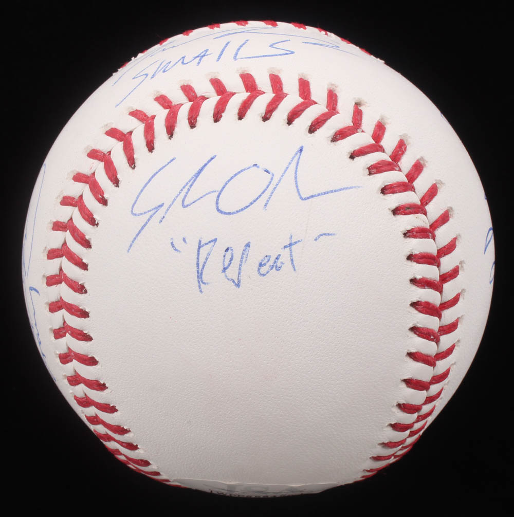 "The Sandlot" OML Baseball Cast-Signed By (6) With Tom Guiry, Chauncey Leopardi, Shane Obedzinski, Marty York with Multiple Inscriptions (JSA COA) at PristineAuction.com "The Sandlot" OML Baseball Cast-Signed By (6) With Tom Guiry, Chauncey Leopardi, Shane Obedzinski, Marty York with Multiple Inscriptions (JSA COA) at PristineAuction.com