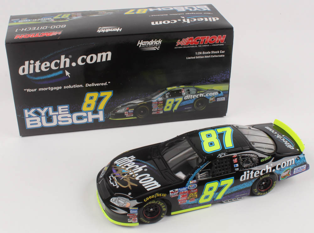 Kyle Busch Signed LE #87 ditech.com / Autographed 2003 Monte Carlo 1:24 Scale Die Cast Car (RCCA COA) at PristineAuction.com Kyle Busch Signed LE #87 ditech.com / Autographed 2003 Monte Carlo 1:24 Scale Die Cast Car (RCCA COA) at PristineAuction.com