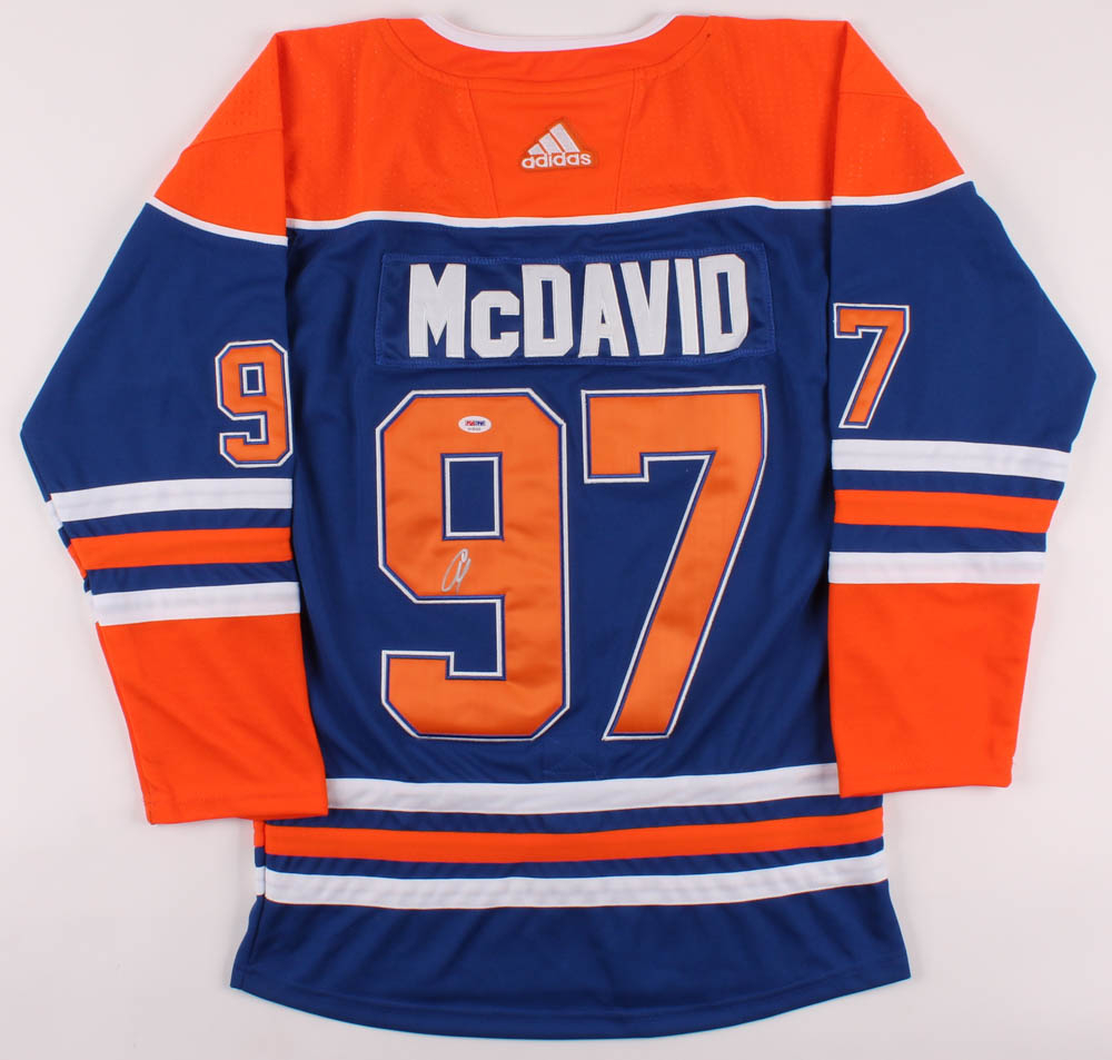 Connor McDavid Signed Edmonton Oilers Captains Jersey (PSA COA