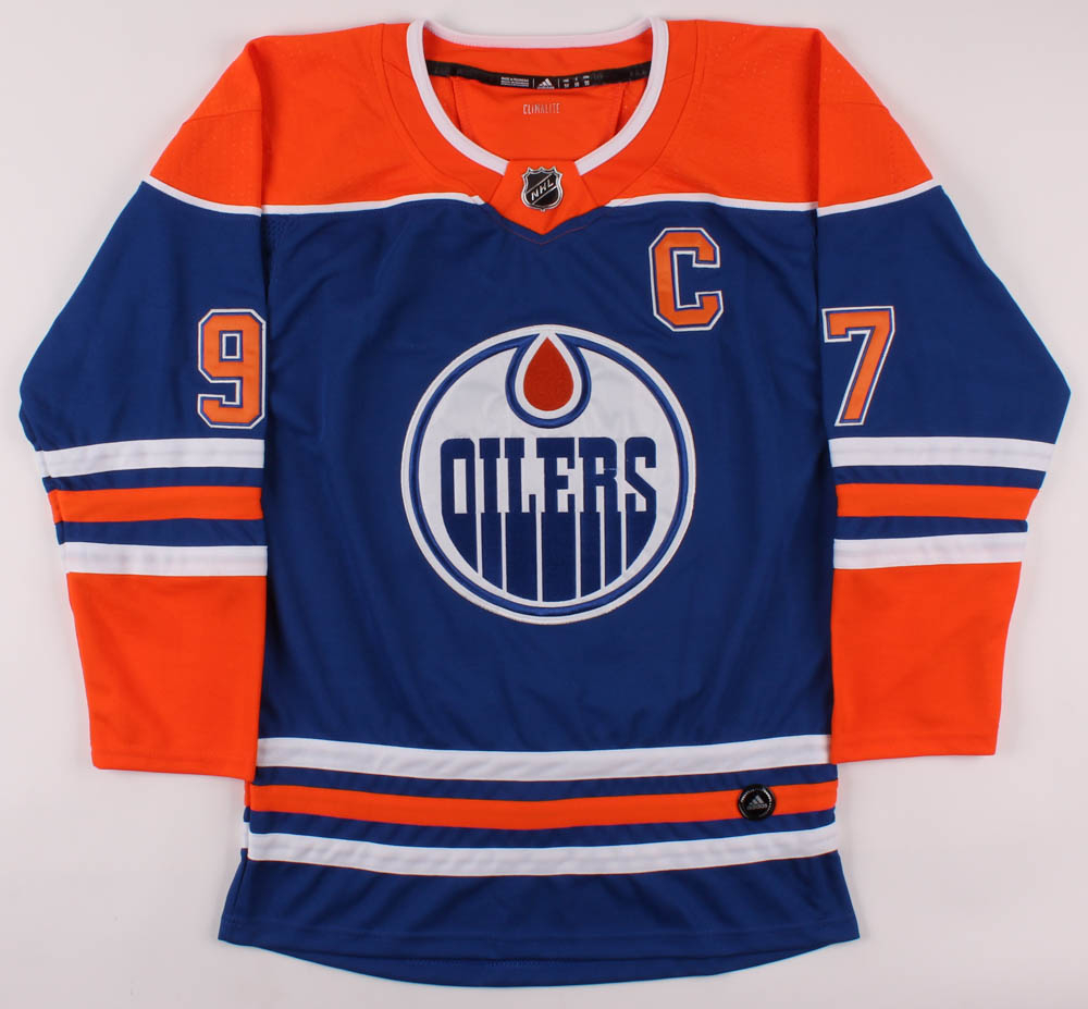 Connor McDavid Signed Edmonton Oilers Captains Jersey (PSA COA