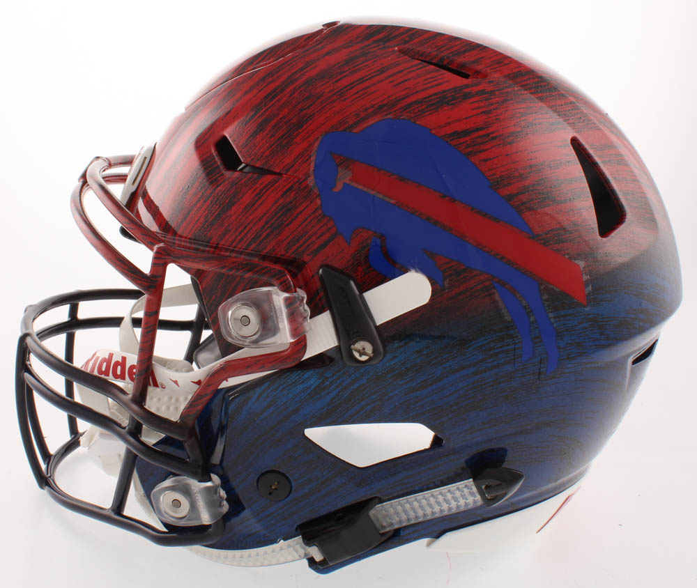 Jim Kelly Signed Buffalo Bills Full-Size Authentic On-Field Hydro Dipped SpeedFlex Helmet (JSA COA) at PristineAuction.com Jim Kelly Signed Buffalo Bills Full-Size Authentic On-Field Hydro Dipped SpeedFlex Helmet (JSA COA) at PristineAuction.com