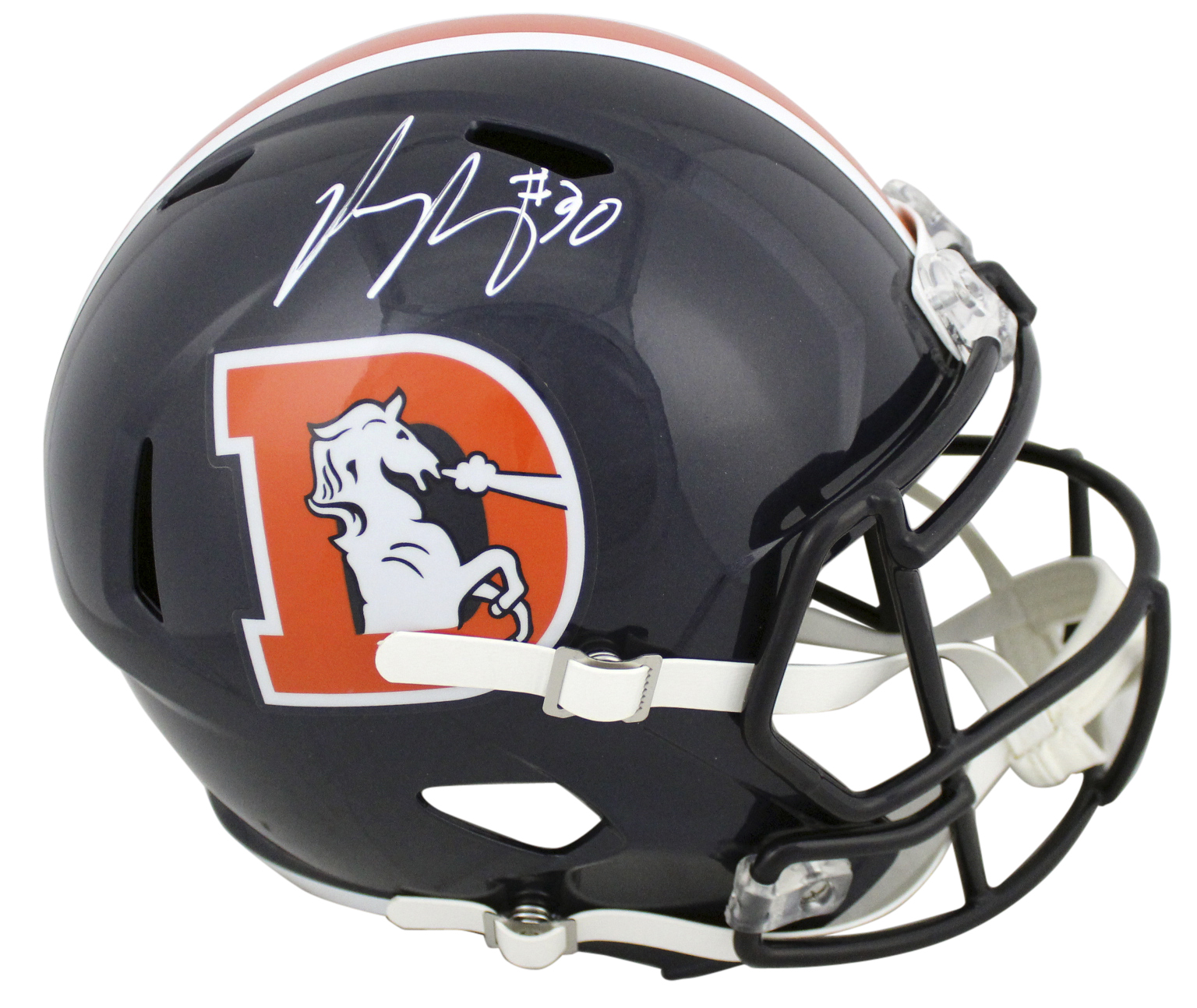 Phillip Lindsay Signed Broncos Color Rush Full-Size Speed Helmet (JSA COA) at PristineAuction.com Phillip Lindsay Signed Broncos Color Rush Full-Size Speed Helmet (JSA COA) at PristineAuction.com