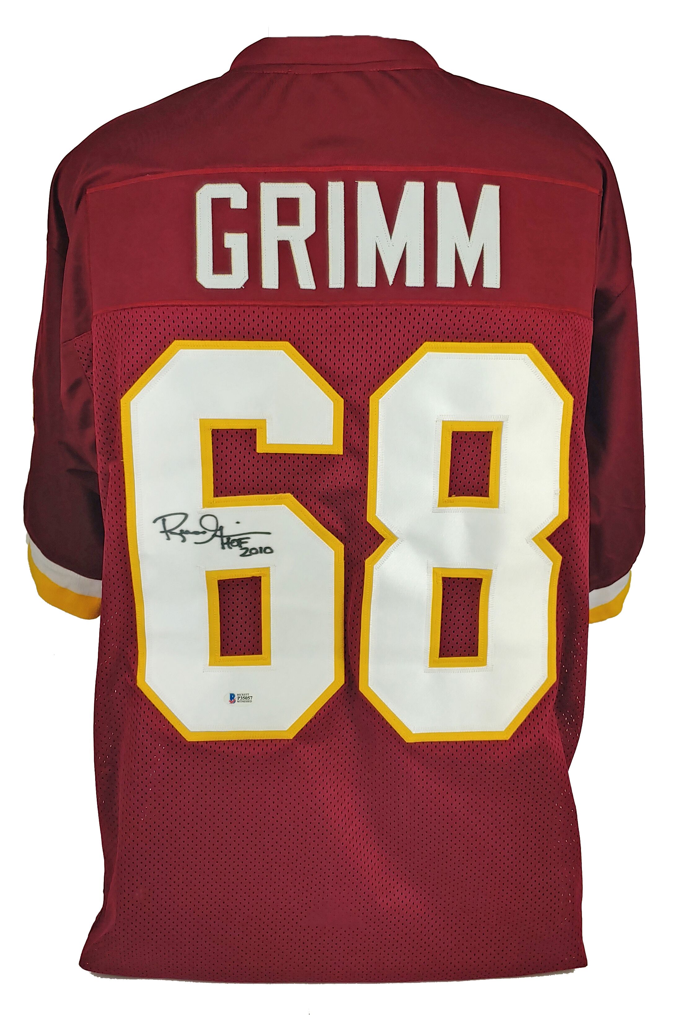 Russ Grimm Signed Jersey Inscribed "HOF 2010" (Beckett) at PristineAuction.com Russ Grimm Signed Jersey Inscribed "HOF 2010" (Beckett) at PristineAuction.com