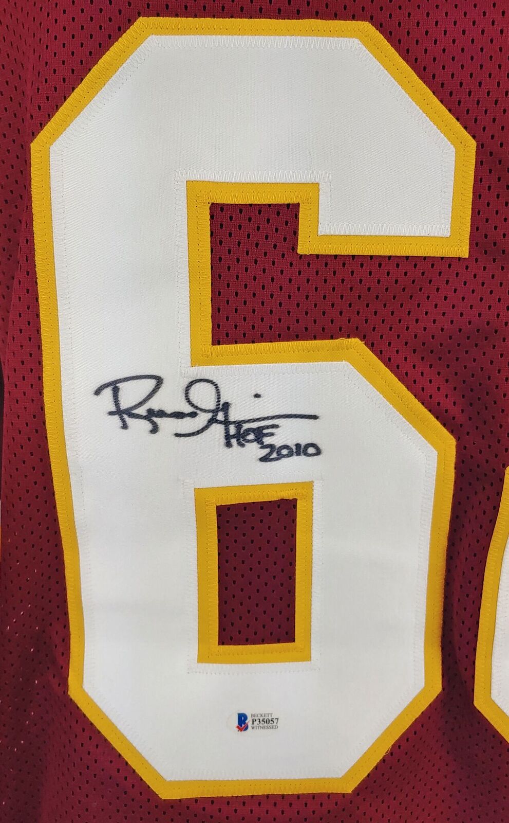 Russ Grimm Signed Jersey Inscribed "HOF 2010" (Beckett) at PristineAuction.com Russ Grimm Signed Jersey Inscribed "HOF 2010" (Beckett) at PristineAuction.com