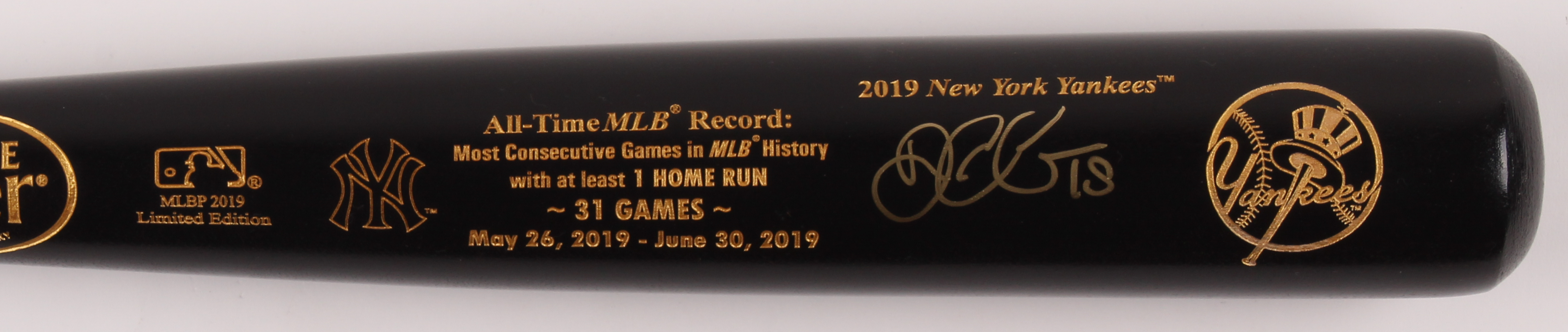 Didi Gregorius Signed Louisville Slugger LE Consecutive Home Run Game Record Baseball Bat (Fanatics Hologram & MLB Hologram) at PristineAuction.com Didi Gregorius Signed Louisville Slugger LE Consecutive Home Run Game Record Baseball Bat (Fanatics Hologram & MLB Hologram) at PristineAuction.com