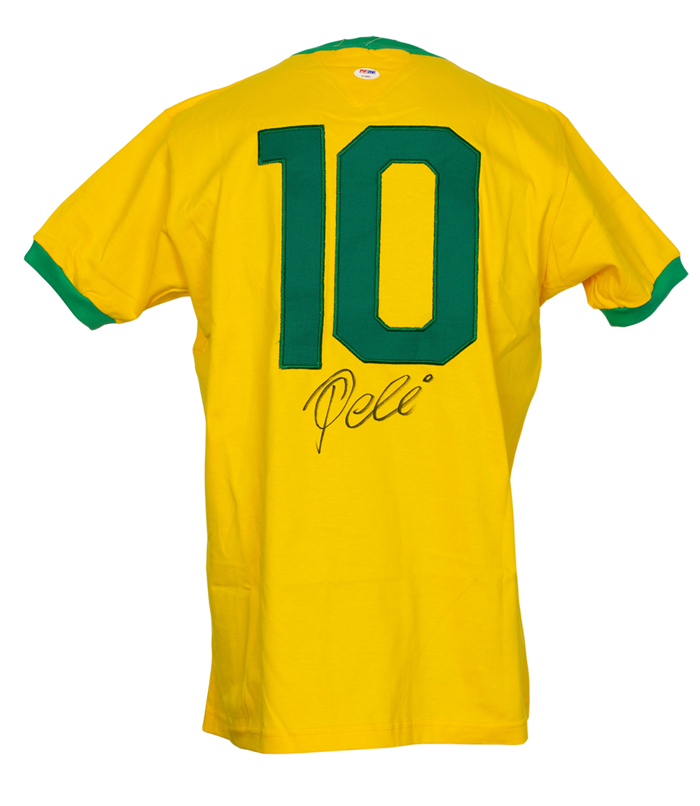 Pele Signed Jersey (PSA COA) at PristineAuction.com Pele Signed Jersey (PSA COA) at PristineAuction.com
