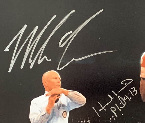 Mike Tyson & Evander Holyfield Signed 16x20 Photo (JSA COA) at PristineAuction.com Mike Tyson & Evander Holyfield Signed 16x20 Photo (JSA COA) at PristineAuction.com