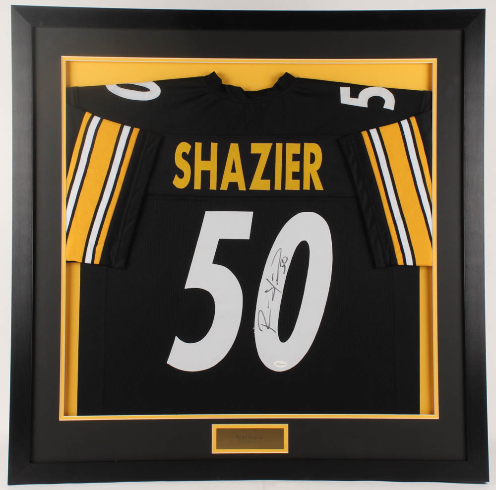 Ryan Shazier Signed Pittsburgh Steelers 34.5x34.5 Custom Framed Jersey Display (TSE COA) at PristineAuction.com Ryan Shazier Signed Pittsburgh Steelers 34.5x34.5 Custom Framed Jersey Display (TSE COA) at PristineAuction.com