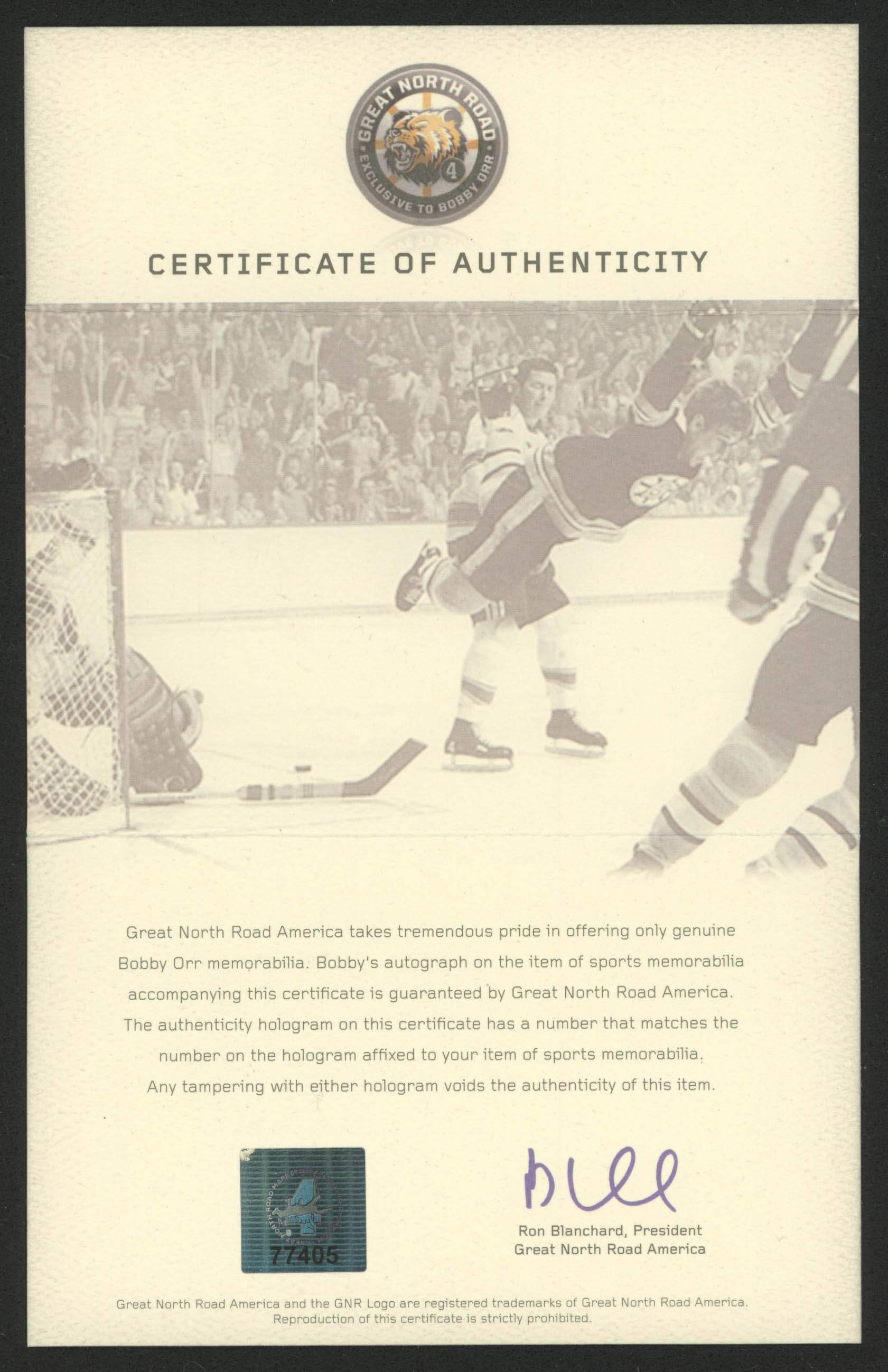Bobby Orr Signed Boston Bruins 8x10 Photo (Great North Road COA) at PristineAuction.com Bobby Orr Signed Boston Bruins 8x10 Photo (Great North Road COA) at PristineAuction.com