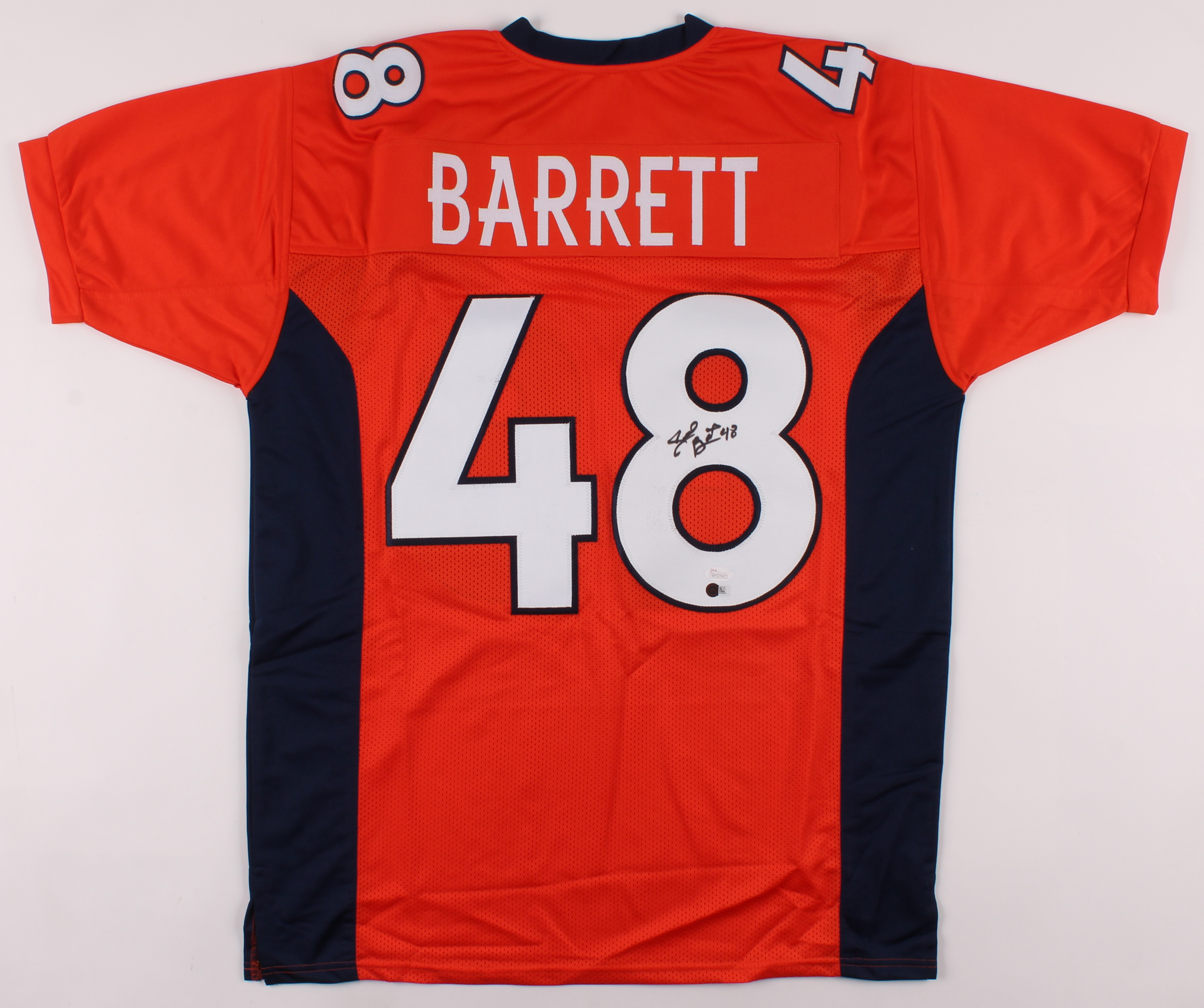 Shaquil Barrett Signed Jersey (JSA COA, Denver Autographs COA, & Sports Memorabilia Hologram) at PristineAuction.com Shaquil Barrett Signed Jersey (JSA COA, Denver Autographs COA, & Sports Memorabilia Hologram) at PristineAuction.com