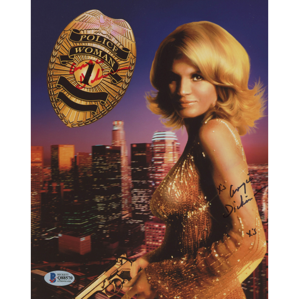 Angie Dickinson Signed Police Woman 8x10 Photo Inscribed X s angie-dickinson-signed-police-woman-8x10-photo-inscribed-x-s