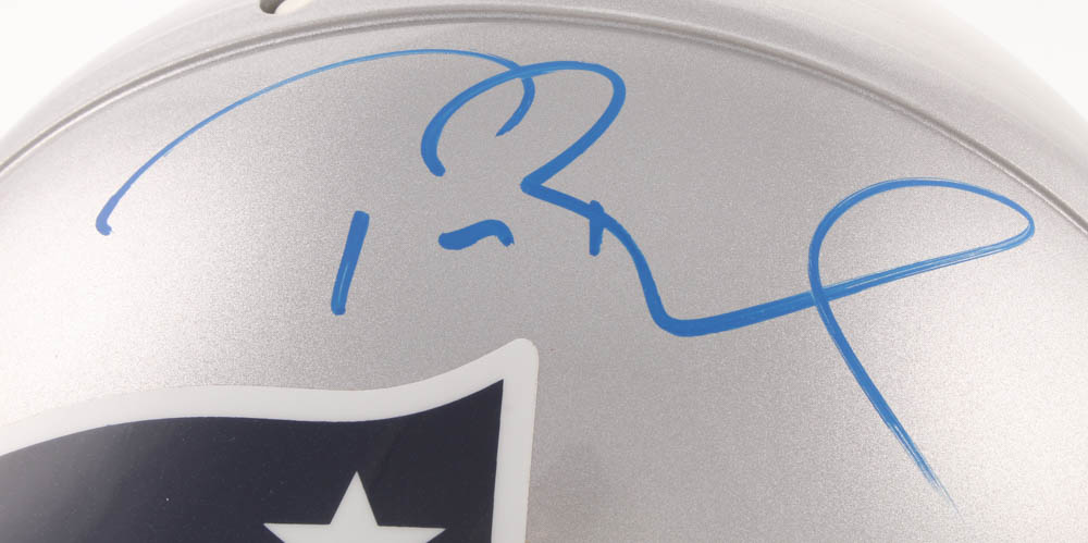 Tom Brady Signed New England Patriots Full-Size Authentic On-Field Helmet (TriStar Hologram & Steiner Hologram) at PristineAuction.com Tom Brady Signed New England Patriots Full-Size Authentic On-Field Helmet (TriStar Hologram & Steiner Hologram) at PristineAuction.com