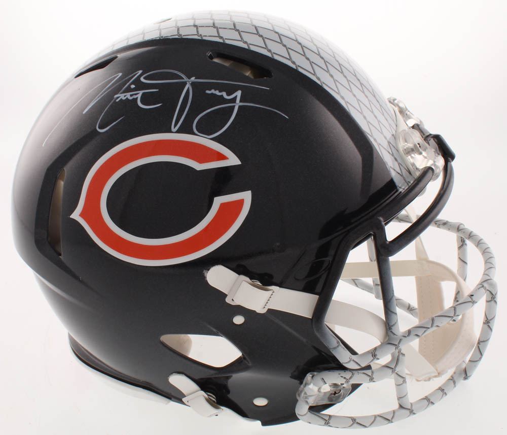 Mitch Trubisky Signed Chicago Bears Full-Size Authentic On-Field Hydro-Dipped Speed Helmet (Fanatics Hologram) at PristineAuction.com Mitch Trubisky Signed Chicago Bears Full-Size Authentic On-Field Hydro-Dipped Speed Helmet (Fanatics Hologram) at PristineAuction.com