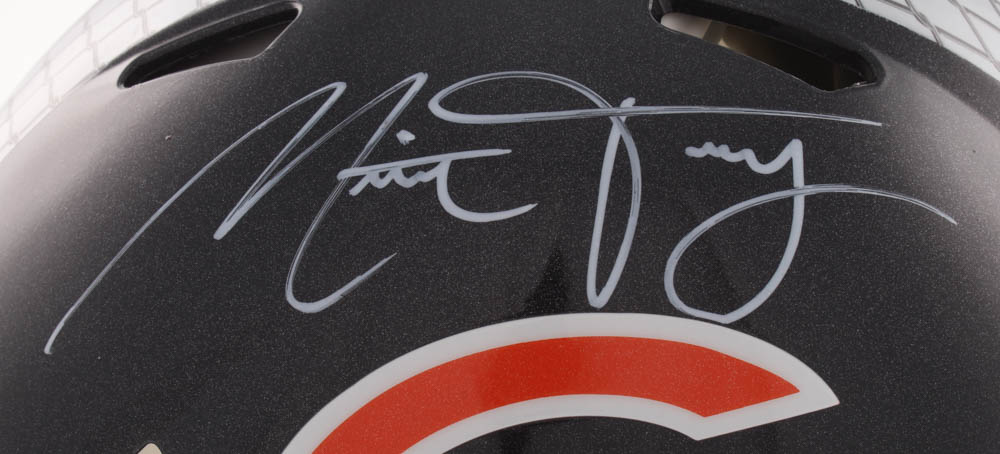 Mitch Trubisky Signed Chicago Bears Full-Size Authentic On-Field Hydro-Dipped Speed Helmet (Fanatics Hologram) at PristineAuction.com Mitch Trubisky Signed Chicago Bears Full-Size Authentic On-Field Hydro-Dipped Speed Helmet (Fanatics Hologram) at PristineAuction.com