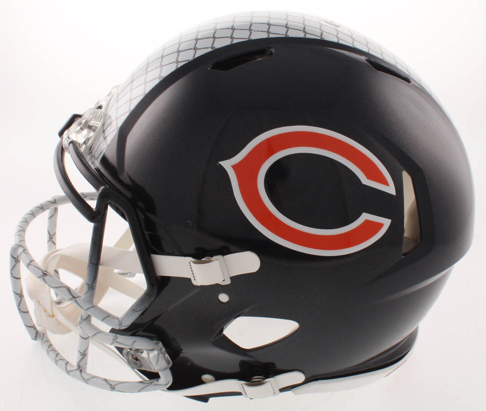 Mitch Trubisky Signed Chicago Bears Full-Size Authentic On-Field Hydro-Dipped Speed Helmet (Fanatics Hologram) at PristineAuction.com Mitch Trubisky Signed Chicago Bears Full-Size Authentic On-Field Hydro-Dipped Speed Helmet (Fanatics Hologram) at PristineAuction.com
