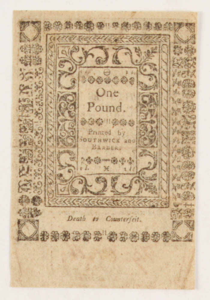 1786 Twenty Shillings Rhode-Island Colonial Currency Note at PristineAuction.com 1786 Twenty Shillings Rhode-Island Colonial Currency Note at PristineAuction.com