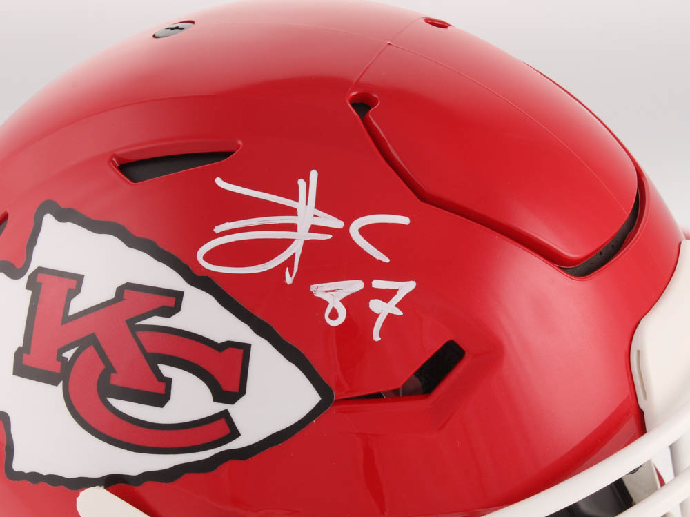Travis Kelce Signed Chiefs Full-Size Authentic On-Field SpeedFlex ...