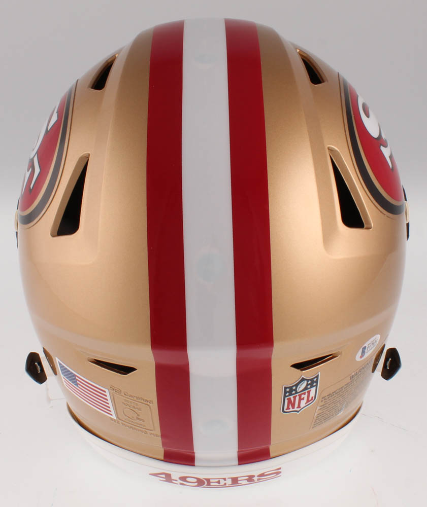 George Kittle Signed 49ers Full-Size Authentic On-Field SpeedFlex Helmet (Beckett) at PristineAuction.com George Kittle Signed 49ers Full-Size Authentic On-Field SpeedFlex Helmet (Beckett) at PristineAuction.com