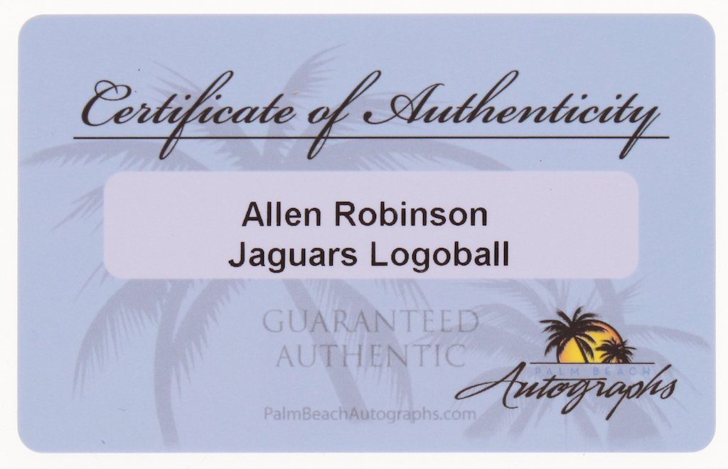 Allen Robinson Signed Jacksonville Jaguars Logo Football (Palm Beach) at PristineAuction.com Allen Robinson Signed Jacksonville Jaguars Logo Football (Palm Beach) at PristineAuction.com